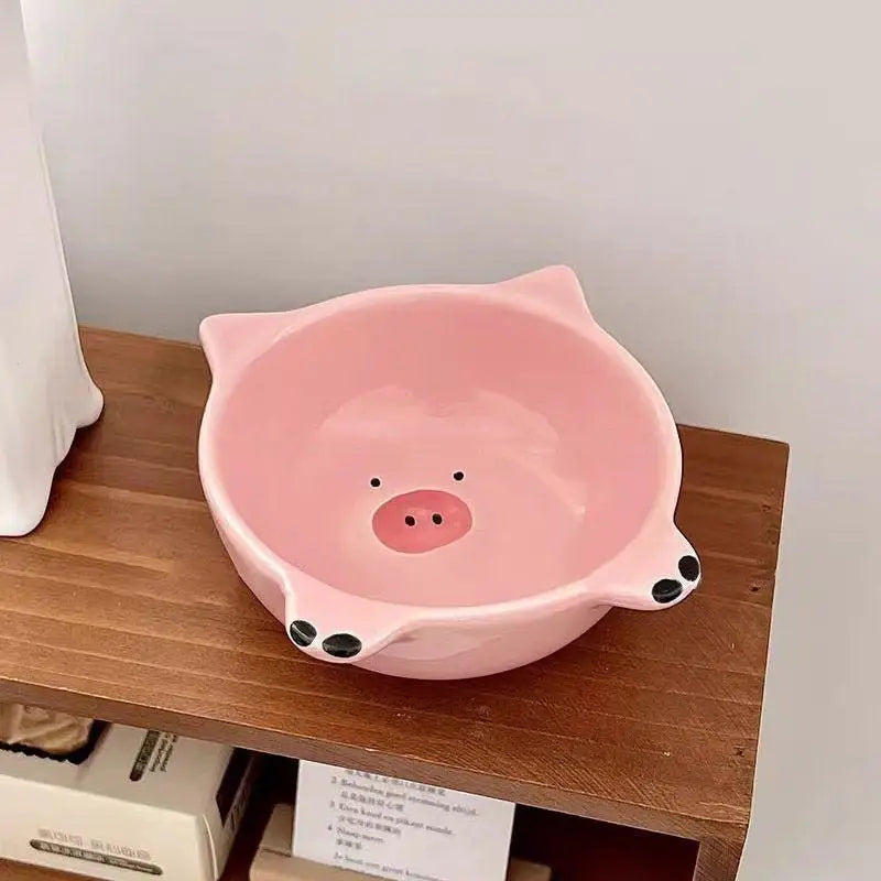 Cute Pig Ceramic Mini Dipping Bowl – Sauce Dish for Hot Pot BBQ Ceramic Dipping Bowl Nixie