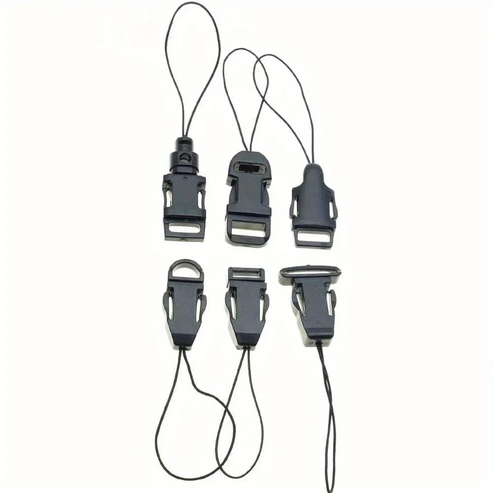 10-Pack Detachable Buckle Clips for ID Card Lanyards Lanyard Buckle Clips Nixie