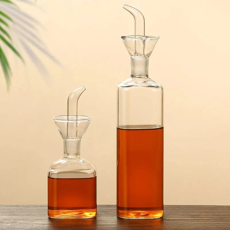 Borosilicate Glass Olive Oil Dispenser – Non-Drip & Leak Proof Oil Dispenser Bottle Nixie