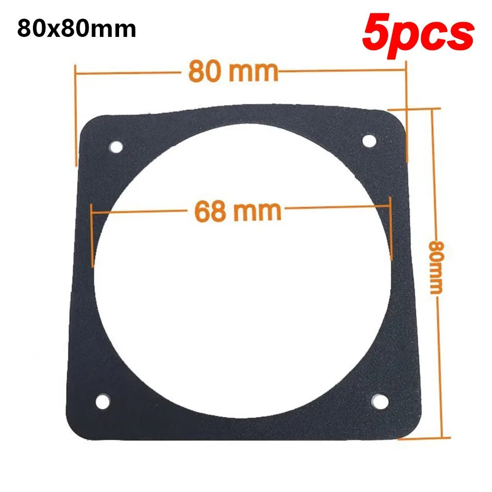 5Pcs EVA Foam Speaker Sealing Gaskets – 3" to 10" Sizes Speaker Sealing Gasket Nixie 5Pcs 80x80mm