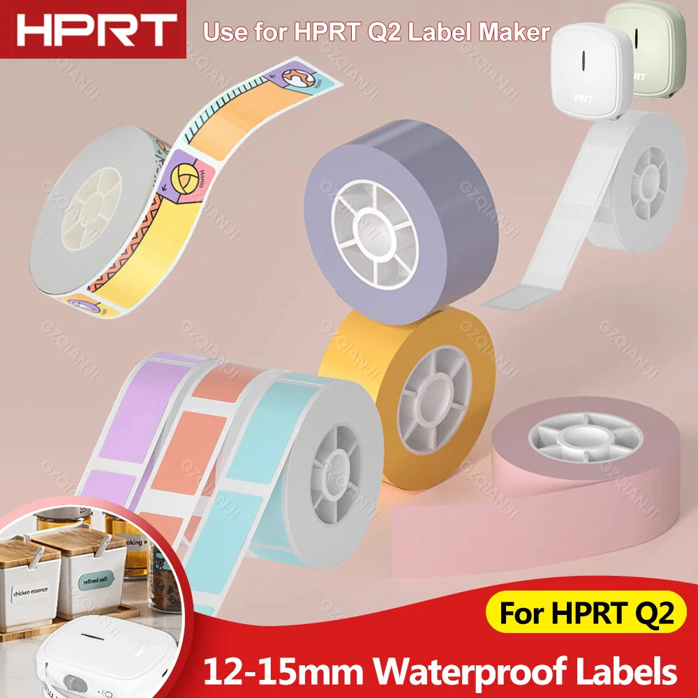 HPRT Q2 H11 Thermal Label Tape – Waterproof Adhesive Sticker Thermal Label Tape Nixie
