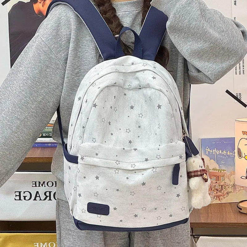 Nixie Women's Retro Nylon Backpack – School & Daily Bag Women's Backpack Nixie