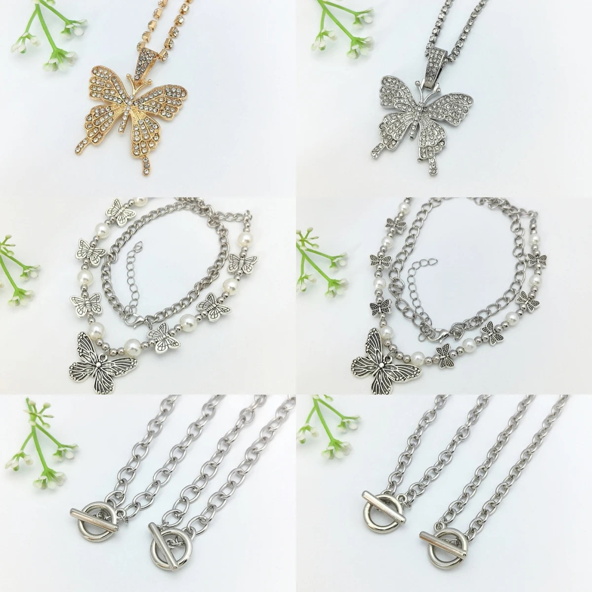 Hip Hop Pendant Choker Necklace – Zinc Alloy Clavicle Chain Pendant Choker Necklace Nixie