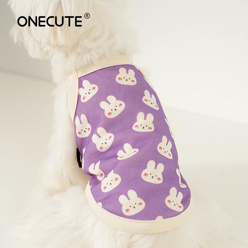 Cute Cartoon Dog Vest – Breathable Cotton Puppy Clothes Dog Vest Clothing Nixie