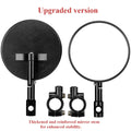 Round CNC Aluminum Motorcycle Handlebar Mirrors 7/8'' Universal Motorcycle Handlebar Mirrors Nixie Upgraded