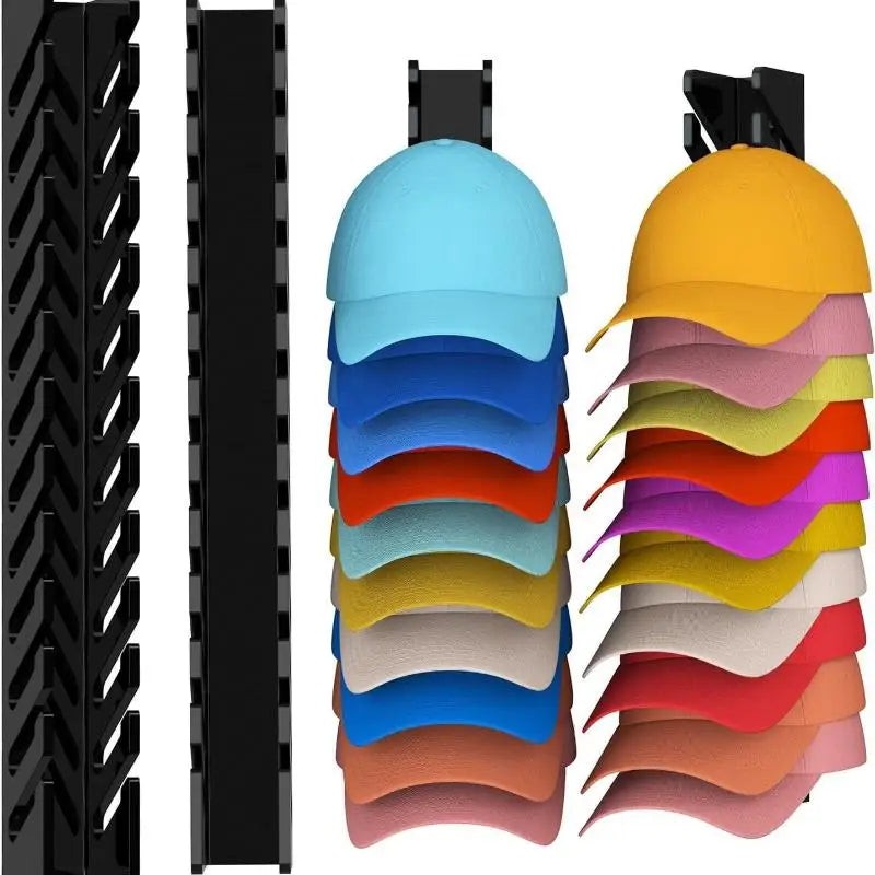 Acrylic Baseball Cap Display Rack – Clear Hat Storage Organizer