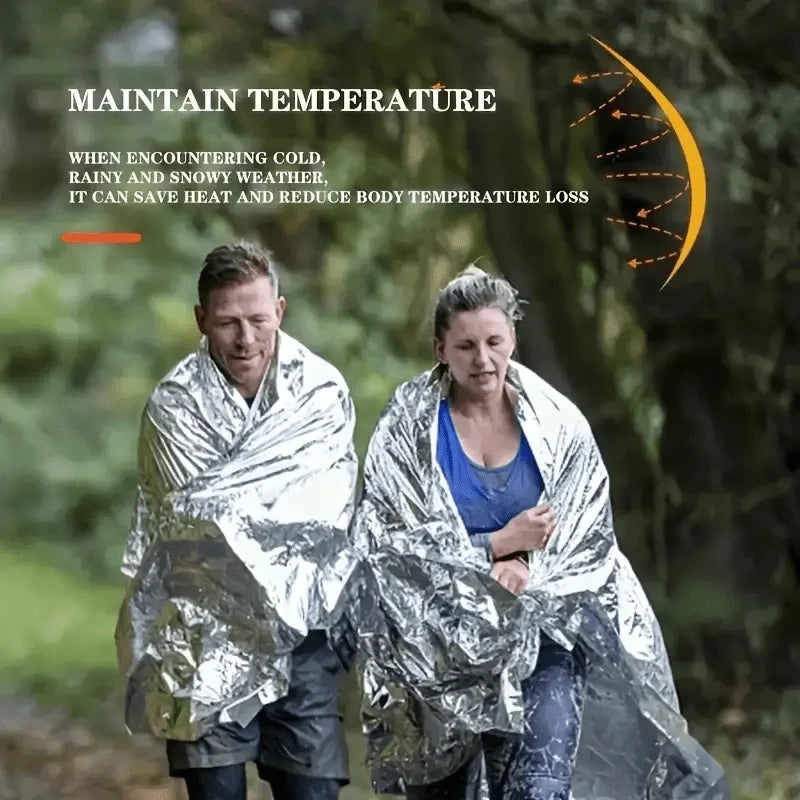 Portable Aluminum Foil Emergency Blanket – Camping & Hiking