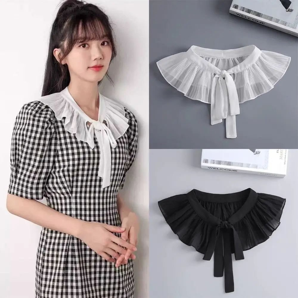 Lace Frill Detachable False Collar – Women's Removable Cape Detachable Collar Nixie