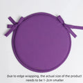 Thickened Round Chair Cushion 30cm Washable Sponge Seat Pad Chair Seat Cushion Nixie Purple