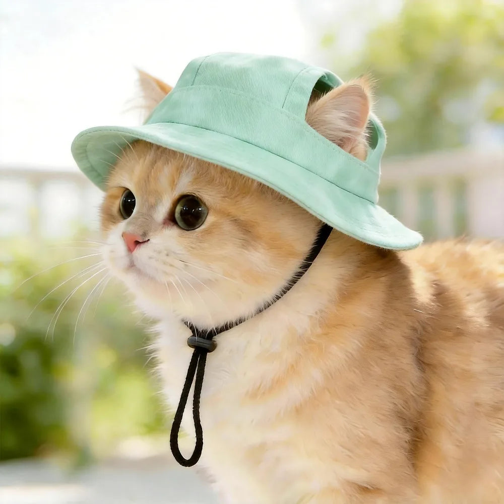 Adjustable Pet Baseball Cap – Breathable Dog Sun Hat with Ear Holes Pet Sun Hat Nixie