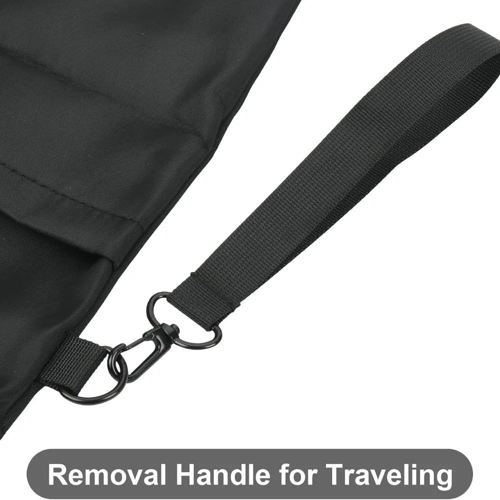 Zipper Book Sleeve – Water-Resistant Portable Book Cover Black