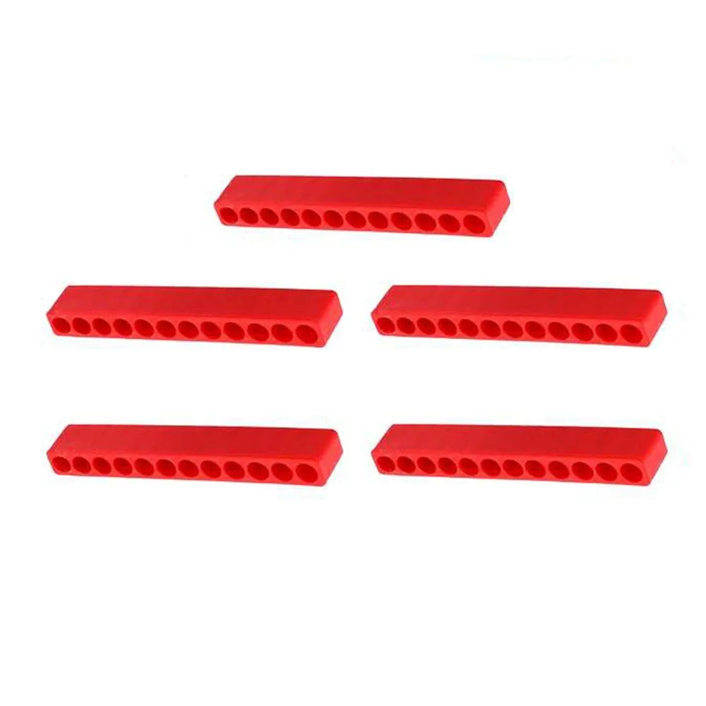 5-Pack 1/4" Screwdriver Bit Holder Strip Organizer – 12 Holes Bit Holder Organizer Nixie 1