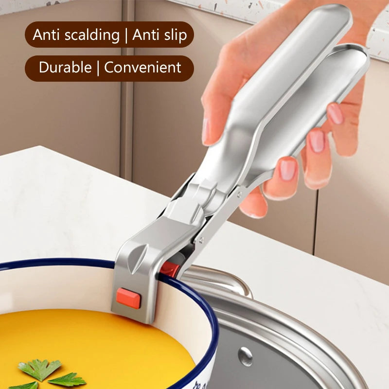 Stainless Steel Hot Bowl Holder Dish Gripper & Pot Tongs Bowl Gripper Tongs Nixie