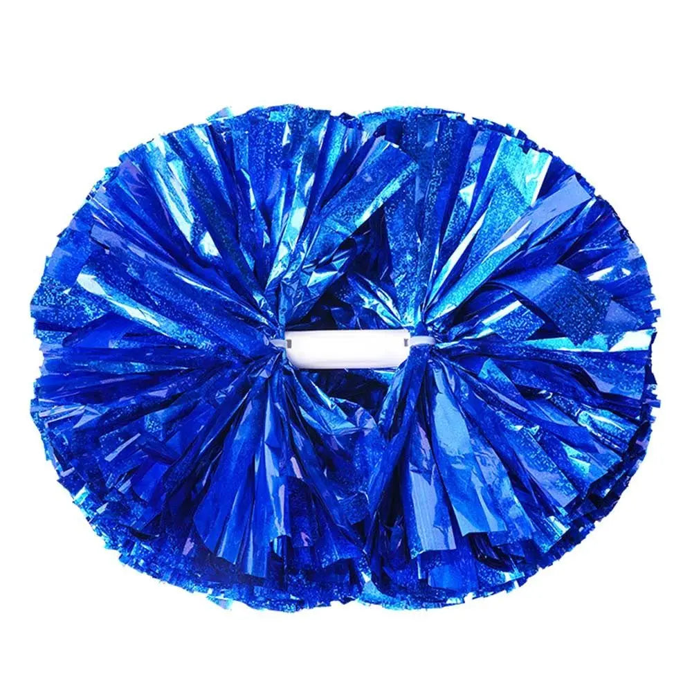 Colorful Cheerleader Pom Poms 30x37cm – Metallic Dance Props Cheerleading Pom Poms Nixie