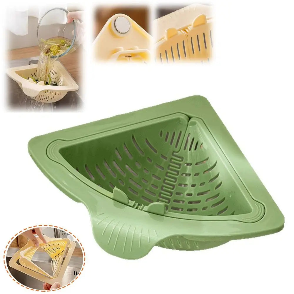 Magnetic Triangle Sink Drain Basket – Food Waste Filter Sink Drain Basket Nixie