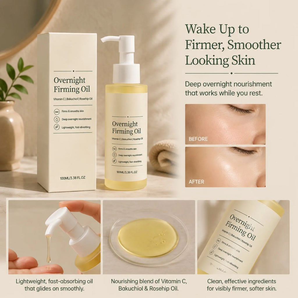 Vitamin C Firming Overnight Facial & Body Oil – 100ml Facial & Body Oil Nixie