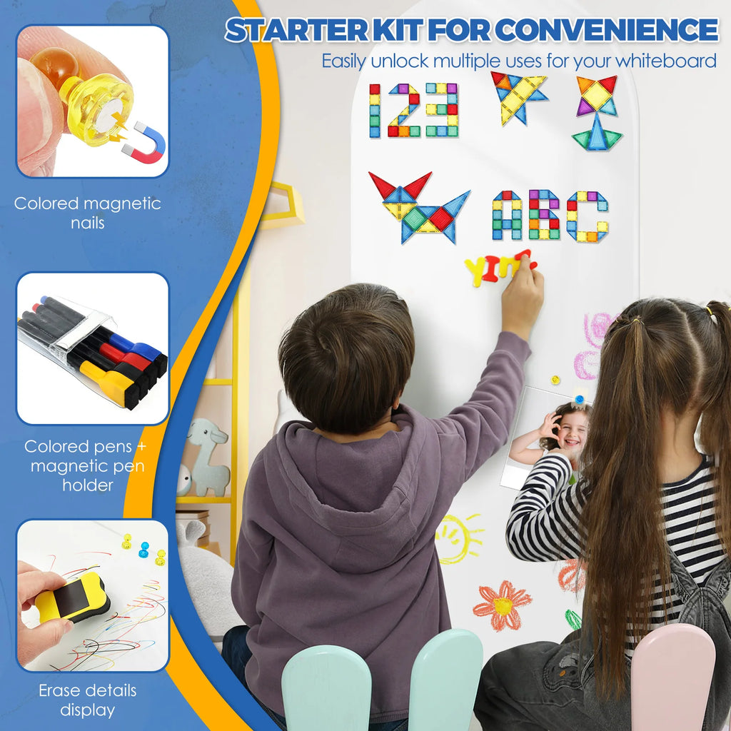Magnetic Whiteboard Wall Sticker 101x40.5cm – Dry Erase Sheet Whiteboard Wall Sticker Nixie