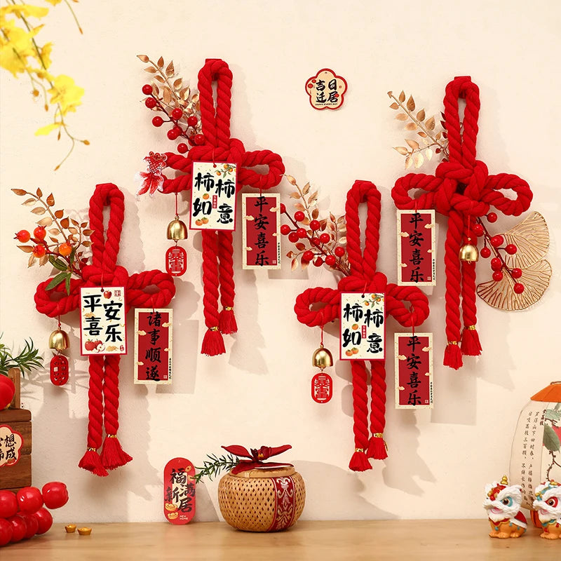 2026 Year of the Horse Chinese New Year Door Hanging Ornament Holiday Door Decoration Nixie