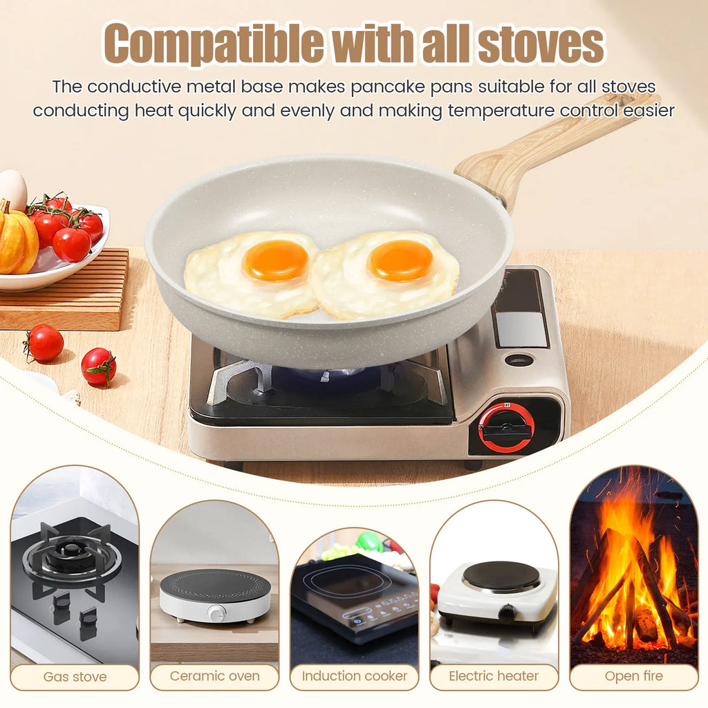 Nixie Nonstick Frying Pan Skillet – Maifanite Coating Nonstick Frying Pan Nixie
