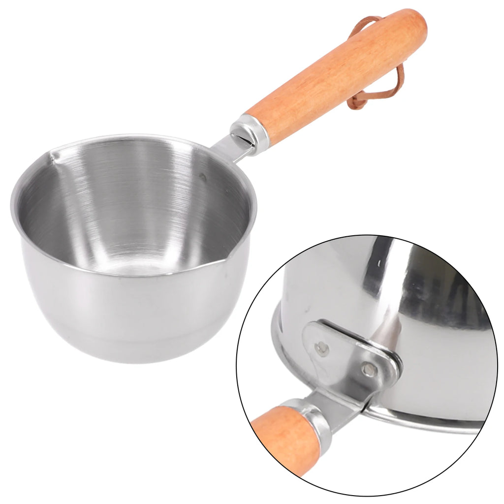 Stainless Steel Milk Pan Small Saucepan Butter Warmer 150–500ml Milk Pan Saucepan Nixie