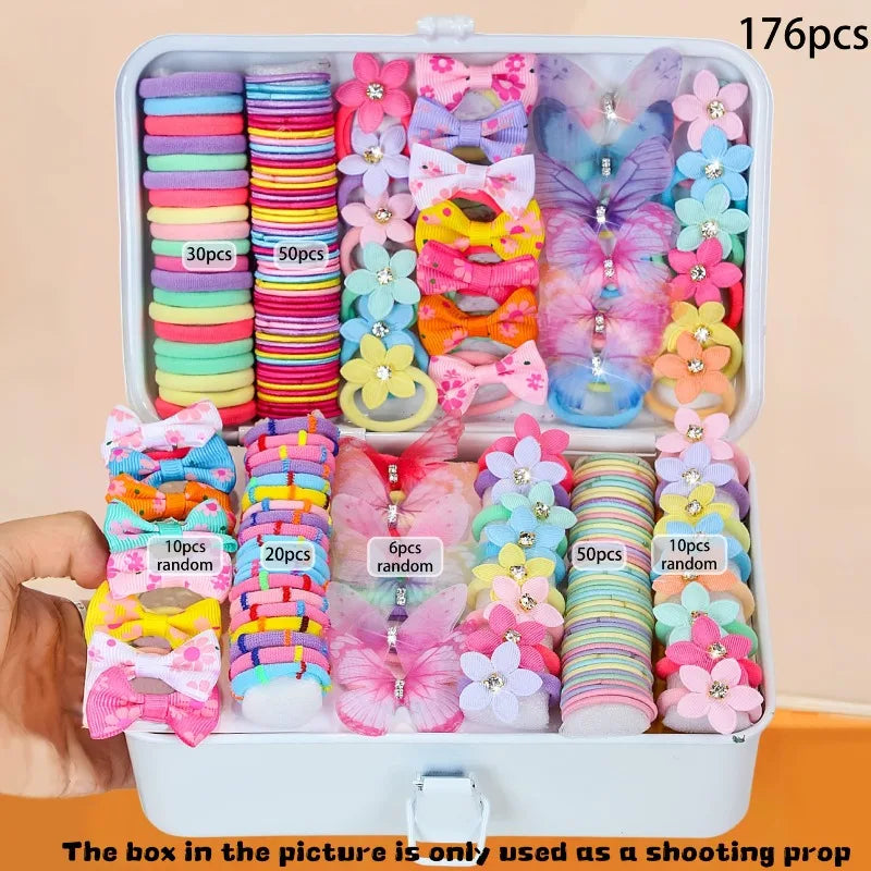 Girls Bow Hair Accessories Set – Colorful Princess Gift Girls Hair Accessories Nixie