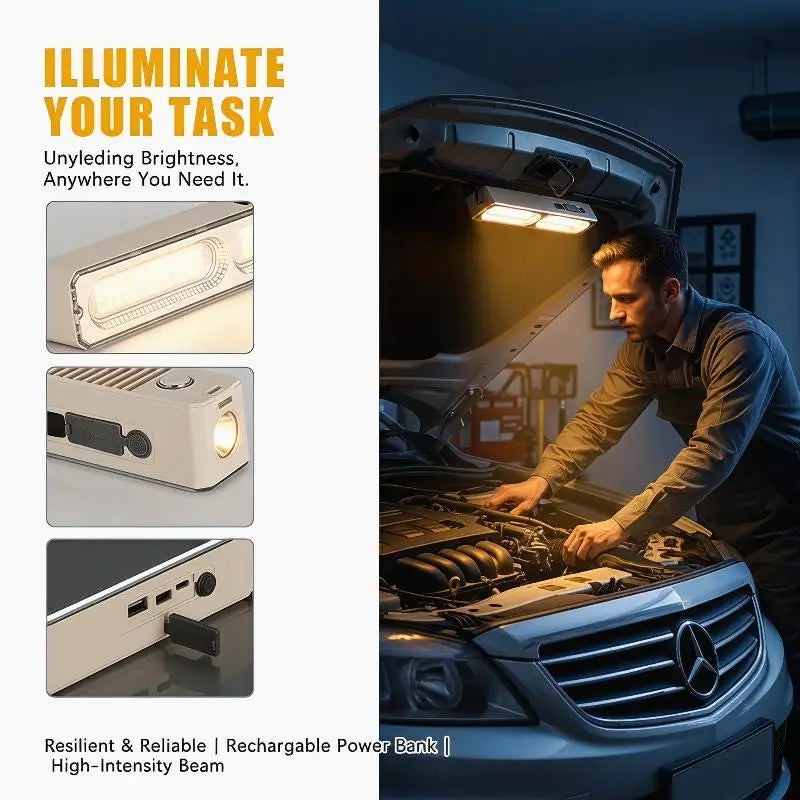 Rechargeable LED Camping Light Bar – Magnetic, 4 Modes, 3 Sizes LED Camping Light Nixie