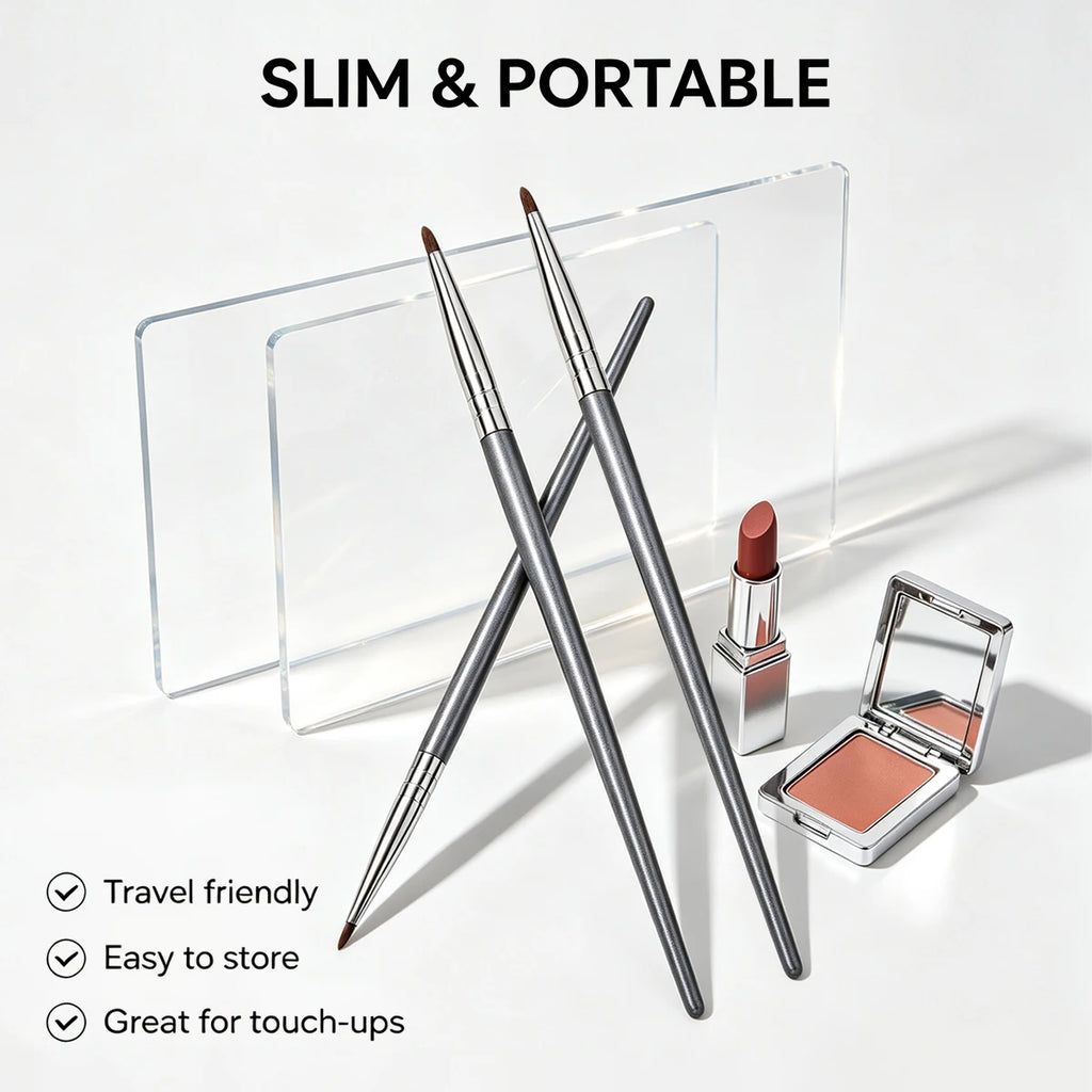Fine Point Lip & Eyeliner Brush Set – 3pc Precision Makeup Makeup Brush Set Nixie