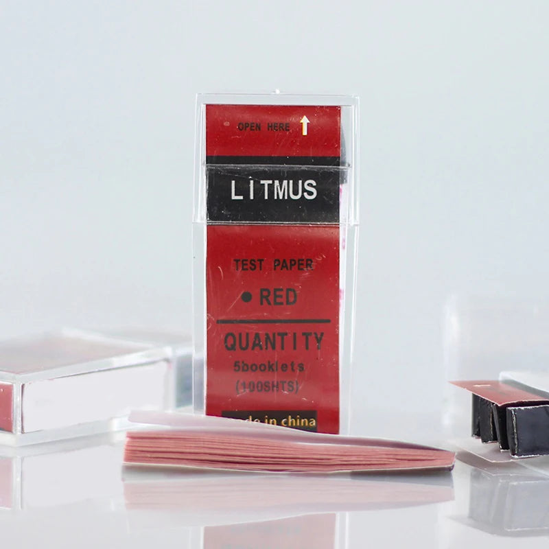 pH Test Strips 100ct – Red & Blue Litmus Paper Kit