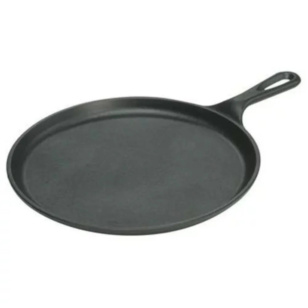 Pre-Seasoned Cast Iron Griddle Pan | Stove, Oven & Campfire Cast Iron Griddle Pan Nixie