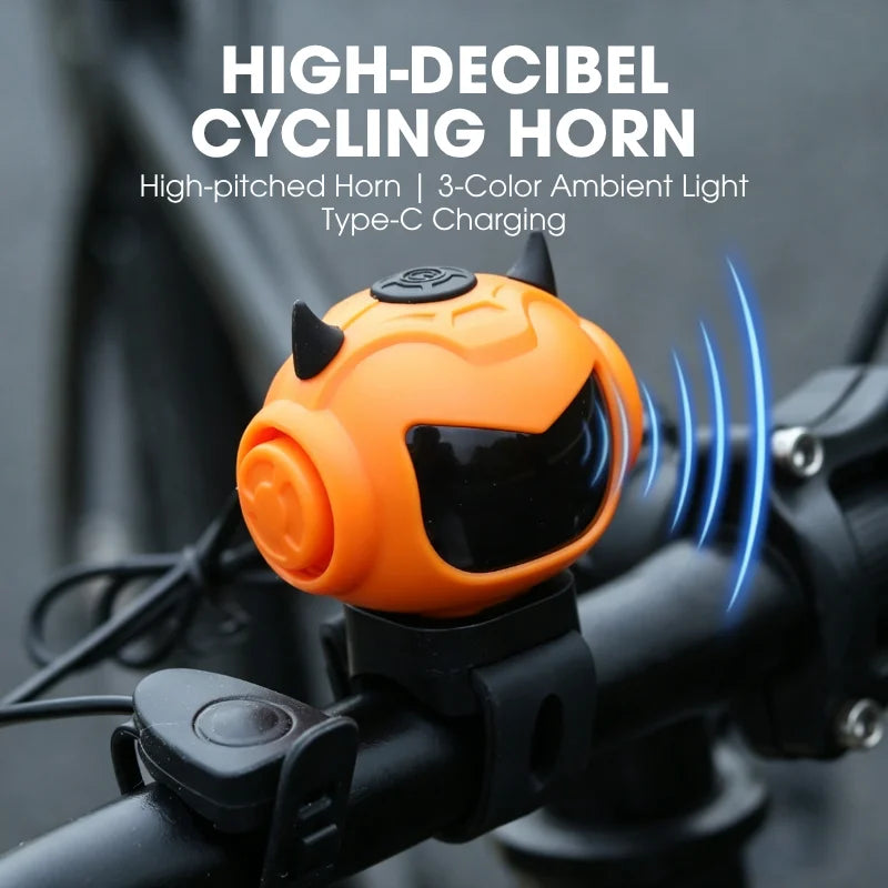 Nixie Bike Electric Horn Type-C Rechargeable, 5 Sound Modes Bicycle Electric Horn Nixie
