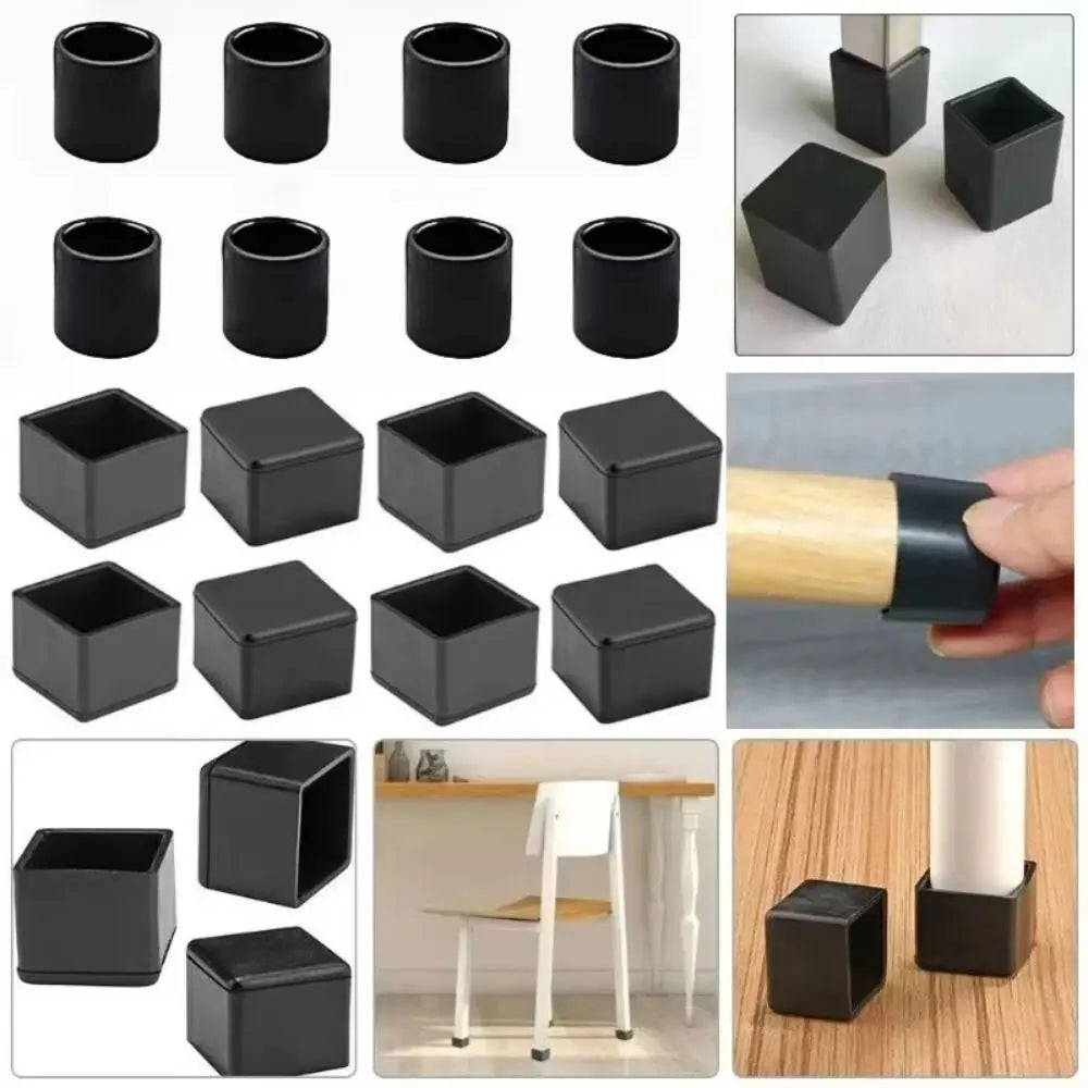 Non-Slip Chair Leg Caps – Furniture Floor Protectors 4 Pack Furniture Leg Caps Nixie