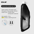 ESLNF 680ml Aerodynamic Cycling Water Bottle with Cage Cycling Water Bottle Nixie Black White