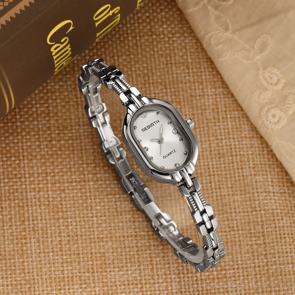 REBIRTH Ladies Elegant Luxury Quartz Bracelet Watch Ladies Bracelet Watch Nixie