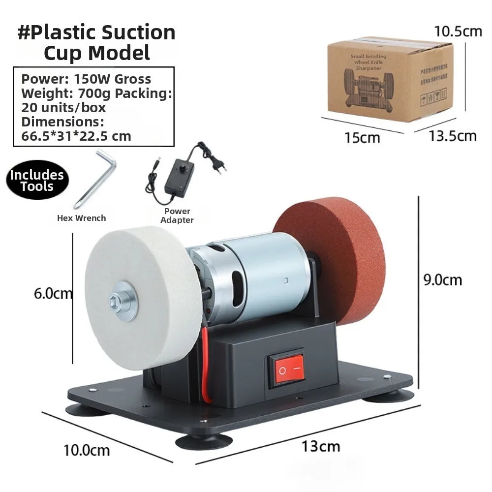 Mini Bench Grinder – Variable Speed Dual Wheel Electric Bench Grinder Nixie ABS Base