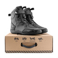 KEMIMOTO Men's Waterproof Motorcycle Ankle Boots Anti-Slip Motorcycle Riding Boots Nixie Black 46