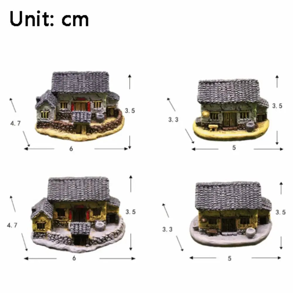 Resin Chinese Archway Miniature Figurine | DIY Home Decor Resin Miniature Figurine Nixie