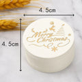 100Pcs Round Christmas Gift Tags – White & Red Paper Labels
