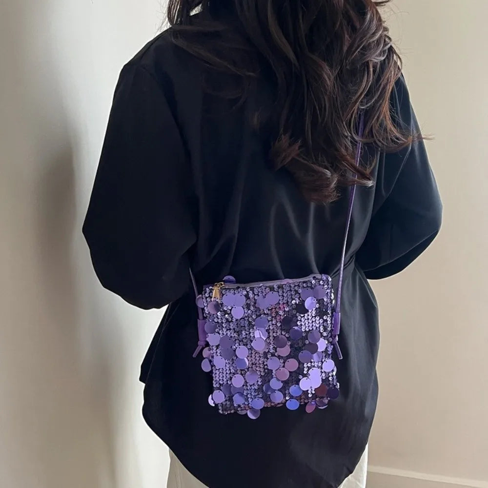 Sequin Mini Crossbody Bag – Glitter Evening Bag for Women Sequin Crossbody Bag Nixie
