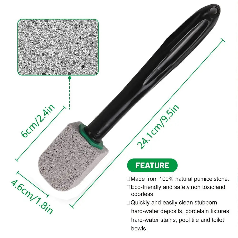 Pumice Stone Toilet Cleaning Wand – Long Handle, 5 Heads