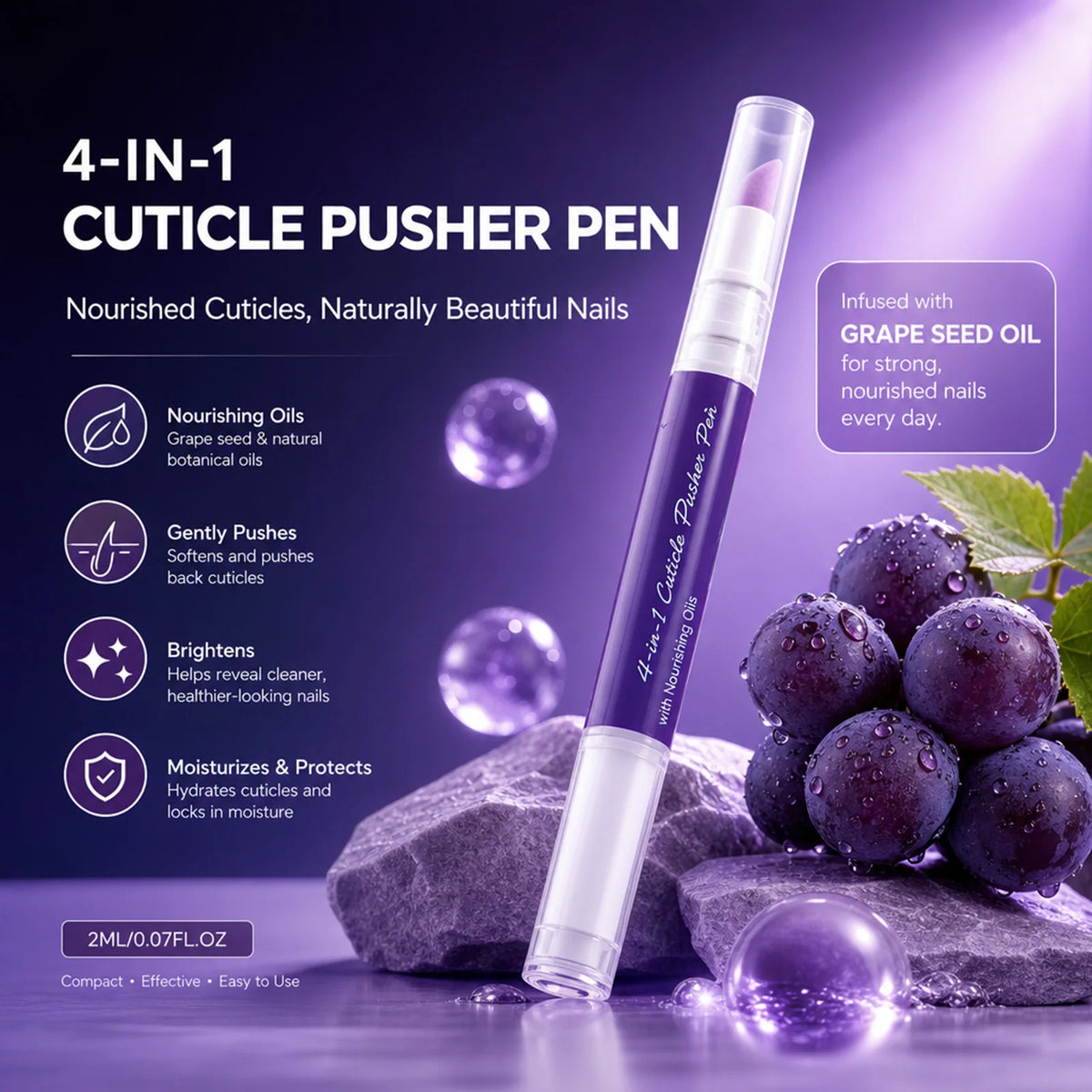 4-in-1 Cuticle Oil Pen – Jojoba, Lavender & Grape Extract Cuticle Oil Pen Nixie