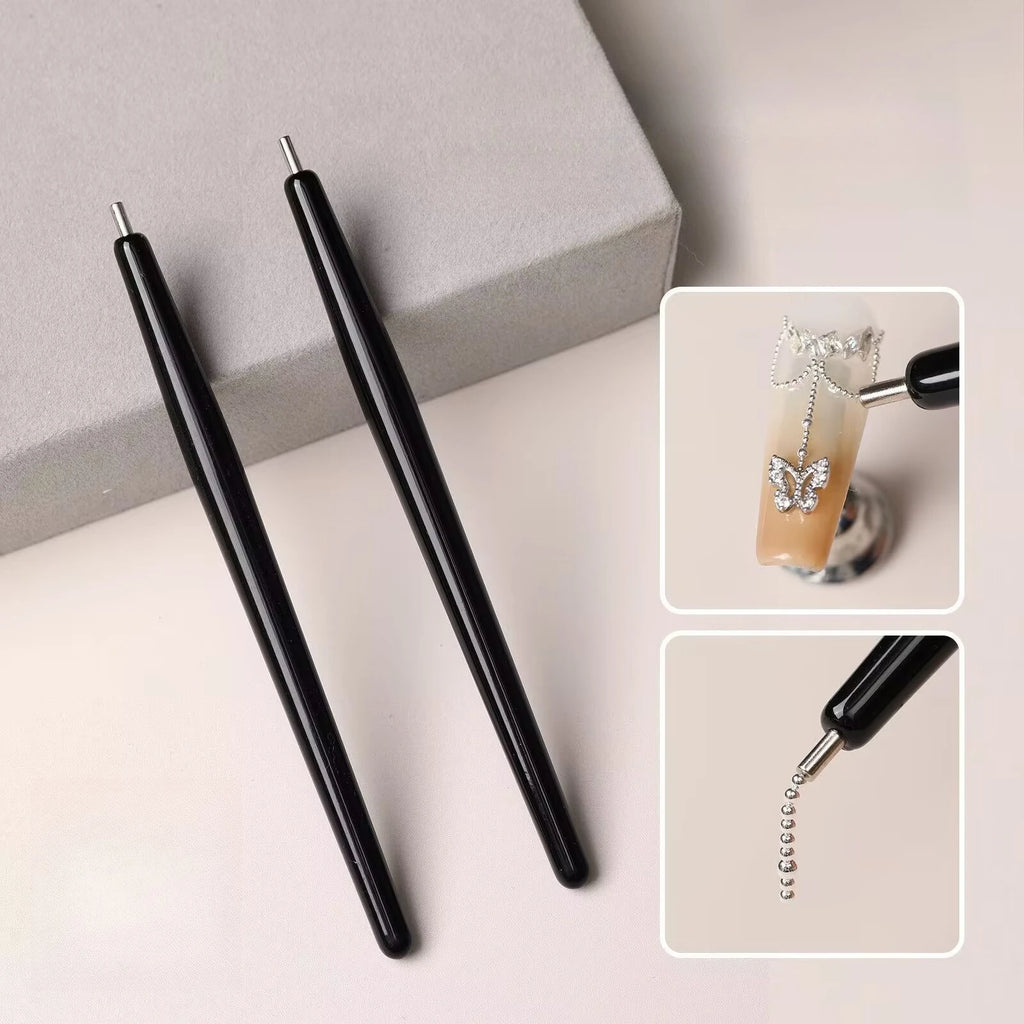 Magnetic Nail Art Pen – Cat Eye Gel & Steel Ball Placement Nail Art Tool Nixie