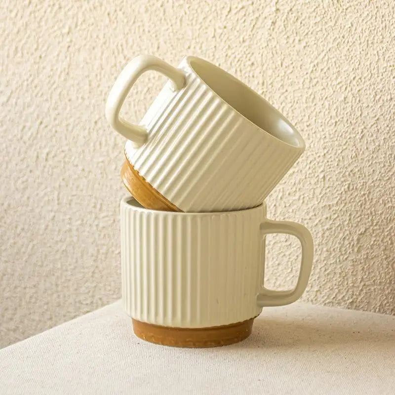 Thickened Ceramic Mug with Handle – Modern White Coffee Cup Ceramic Coffee Mug Nixie