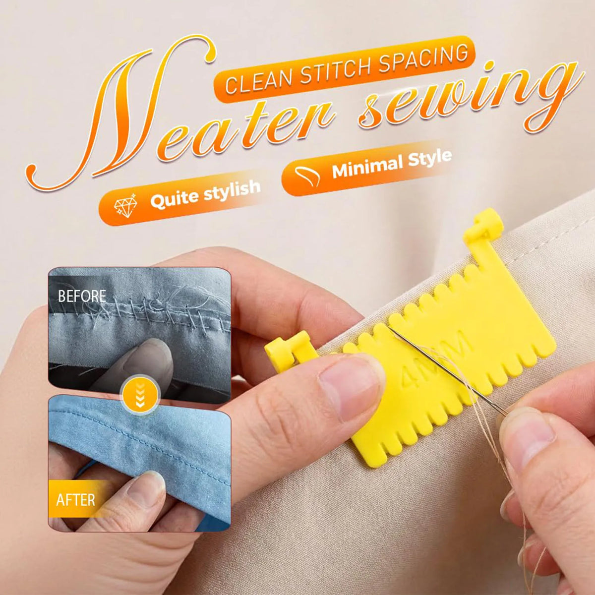 Quilting Sewing Gauge Tool – Hemming, Seam & Edge Stitching Sewing Gauge Tool Nixie