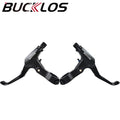BUCKLOS MTB Aluminum Disc Brake Levers – V-Brake Compatible Pair Bike Brake Levers Nixie Black-1Pair