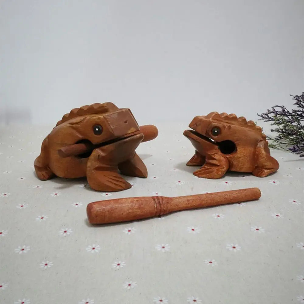 Wooden Frog Guiro Rasp Handcrafted Percussion Instrument Percussion Instrument Nixie