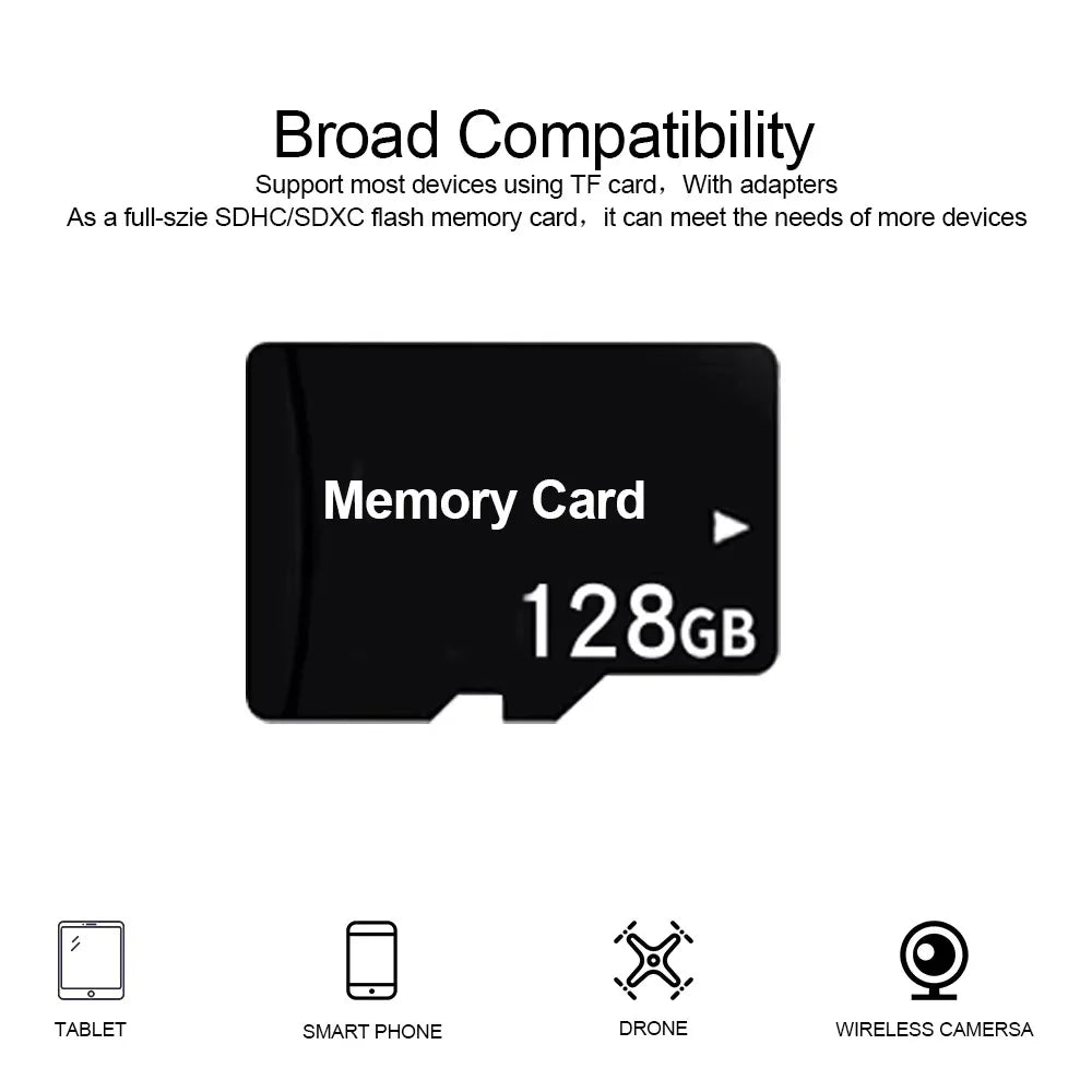 10-Pack TF/SD Flash Memory Cards 4GB–128GB | V60 Bulk Storage Flash Memory Cards Nixie
