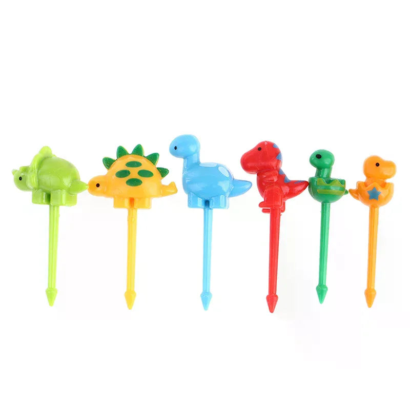 Kawaii Dinosaur Mini Food Picks for Bento Box & Party Mini Food Picks Nixie