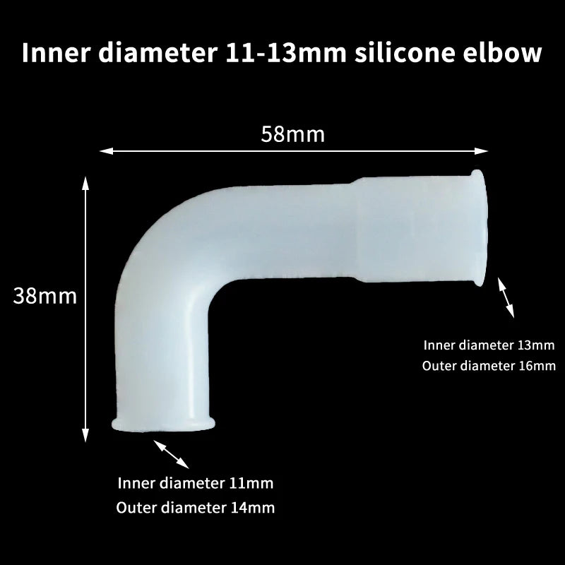 Silicone Elbow Pipe Connector for Garden & Aquarium Tubing Pipe Elbow Connector Nixie A5