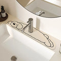 Cartoon Puppy Diatom Mud Faucet Draining Mat | Sink Mat Sink Draining Mat Nixie 4
