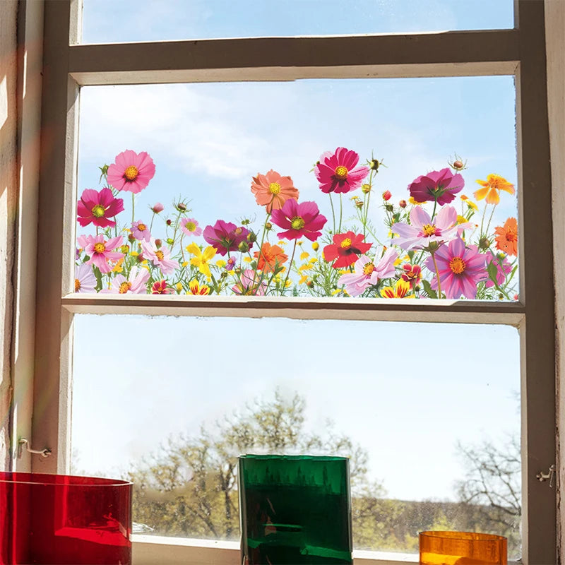 Colorful Flower Wall Stickers – Self-Adhesive PVC Decals Wall Decal Sticker Nixie Default Title